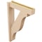 Ekena Millwork 5 1/2-in W x 22-in D x 34-in H Funston Block Rough Cedar Woodgrain TimberThane Outlooker, Primed Tan OUTUR055X22X34FST44RCPR - alternate 2